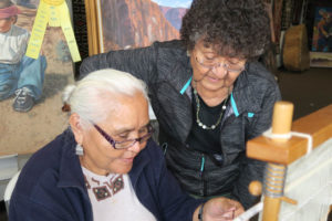 Navajo weaving techniques class August 2019