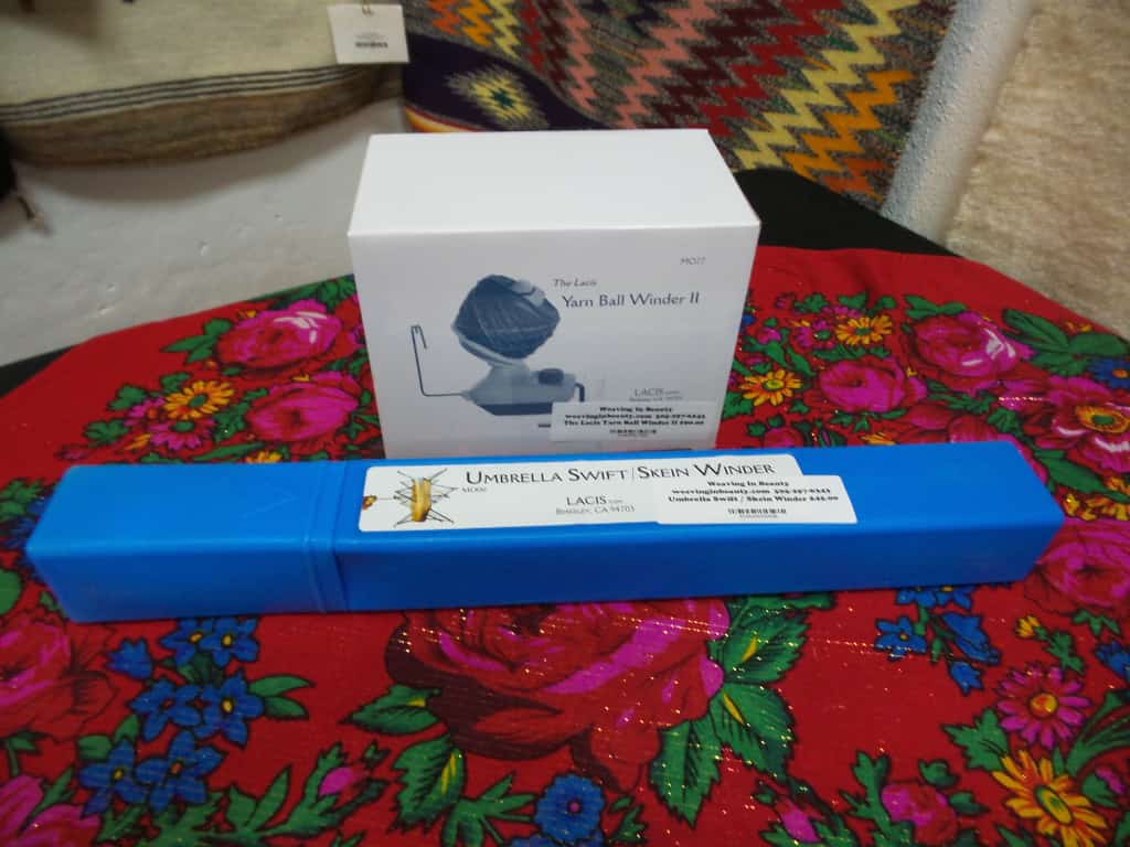 The Lacis Yarn ball Winder II & Umbrella Swift /Skein Winder Set - Weaving  in Beauty Mercantile