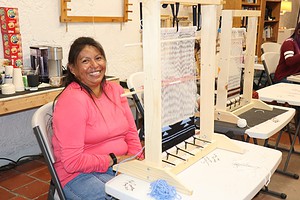 Navajo Weaving Techniques student
