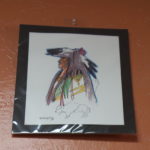 Original Art by Douglas Yazzie - Cheyenne Dancer With Buffalo