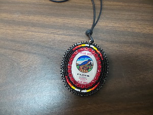 Black and Red Pendant