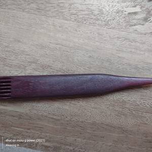 Weaving Combs - Artie Aragon, Finishing, 6 1/2", .875, .25, 0.6, Purple Heart