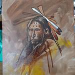 Original Art by Douglas Yazzie - Native Chief