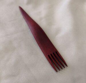 Weaving Combs - Artie Aragon, Finishing, 6 1/2", .75, .25, 0.3, Blood Wood
