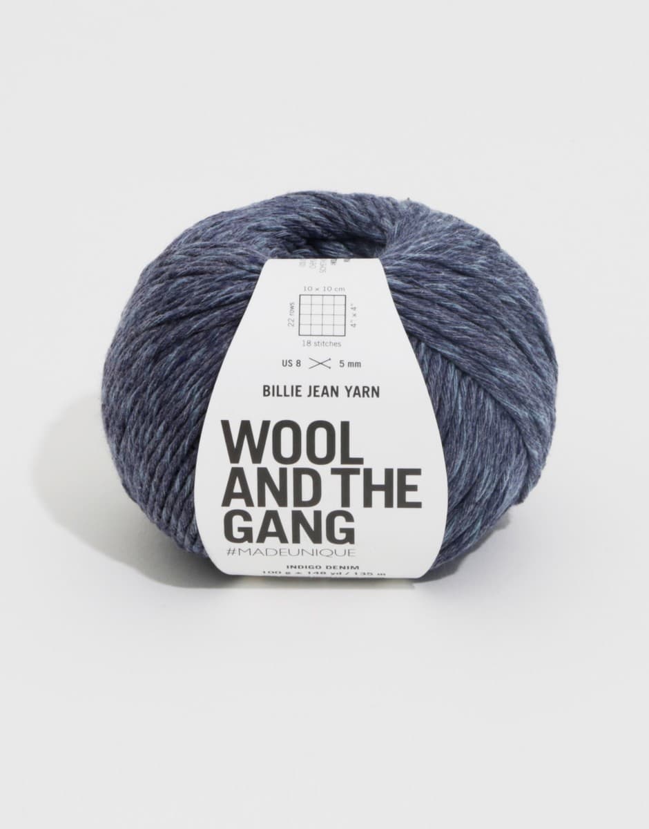 Wool And The Gang Gomitolo Di Lana 'The One' - 100% Lana, Colore Blu Cipria, 100g, Grosso, Per Ferri 7mm