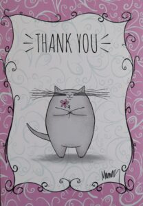 Thank you with cat