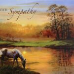 Sympathy, Horse with Lake and Cabin