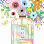 Leanin' Tree Assorted Cards - Mom Perfume Bottle, Mother's Day
