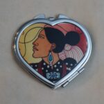 Compact Mirror By Beverly Blacksheep - Lady in Black Outfit