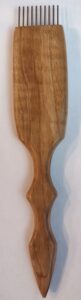 Weaving Combs - Robertson Tsosie, General Weaving, 10", 2", 1/2", 2 1/2 oz, Ash gre, Cherry Wood