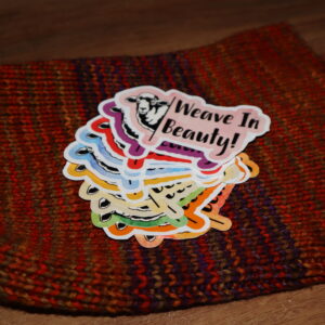 Weaving In Beauty variation multicolored sheep