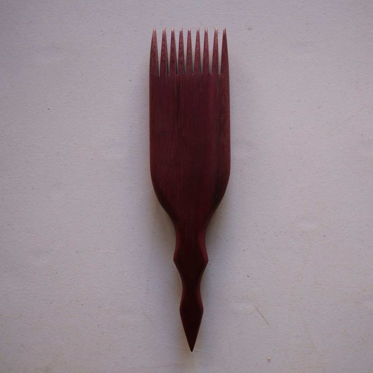 0003 Weaving Combs - Robertson Tsosie, General Weaving, Purple Heart, 9", 2.0", 0.5”, 2.6oz
