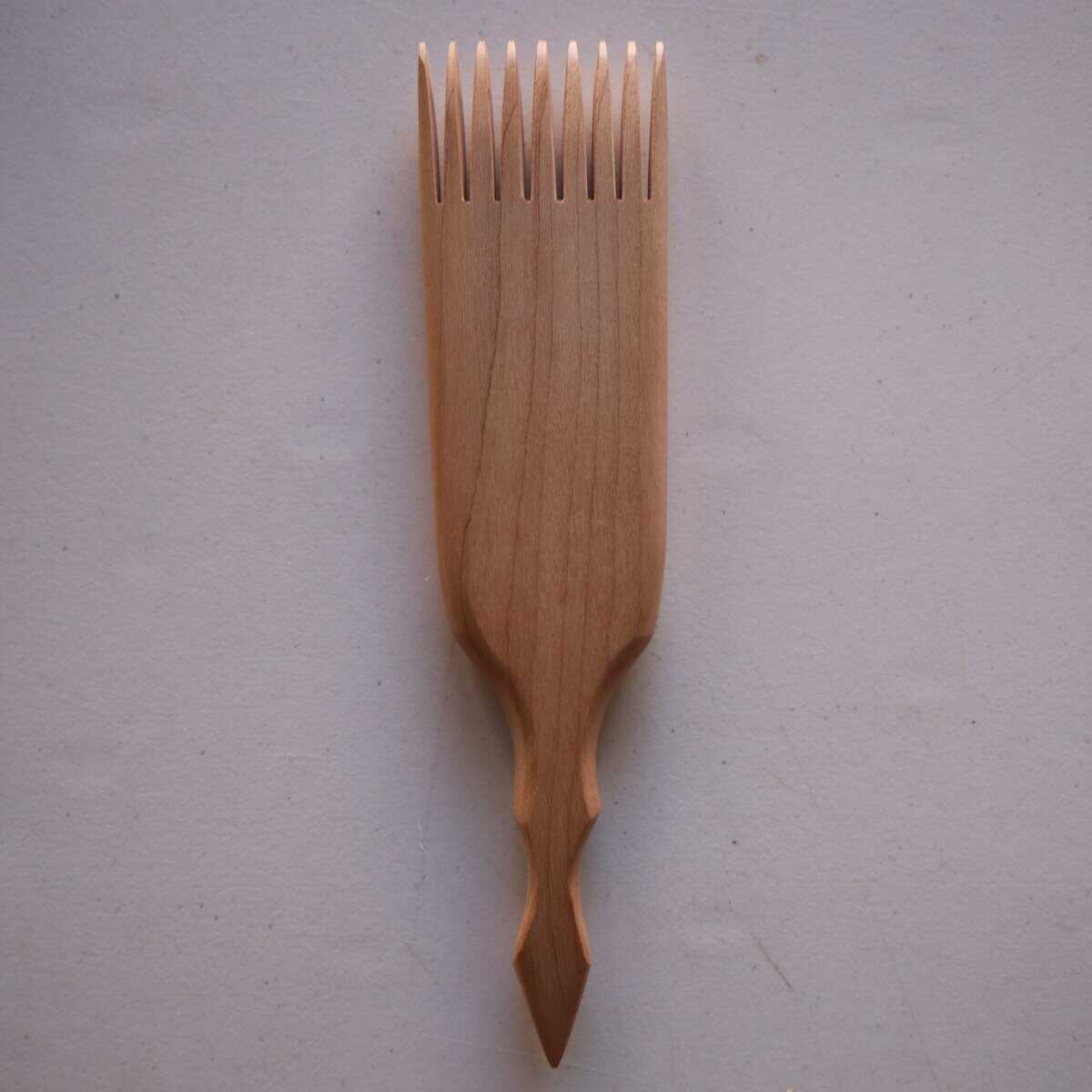 0004 Weaving Combs - Robertson Tsosie, General Weaving, Maple, 9", 2.0", 0.5”, 1.8oz