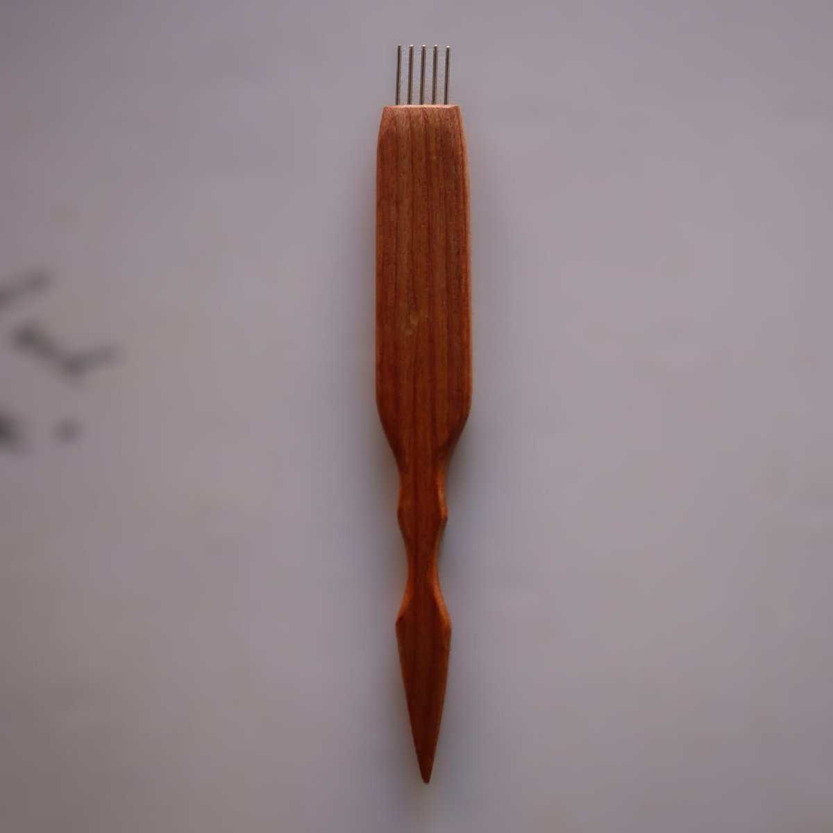 0006 Weaving Combs - Robertson Tsosie, Finishing, Canary, 9.25", 1", 0.25”, 1.2oz