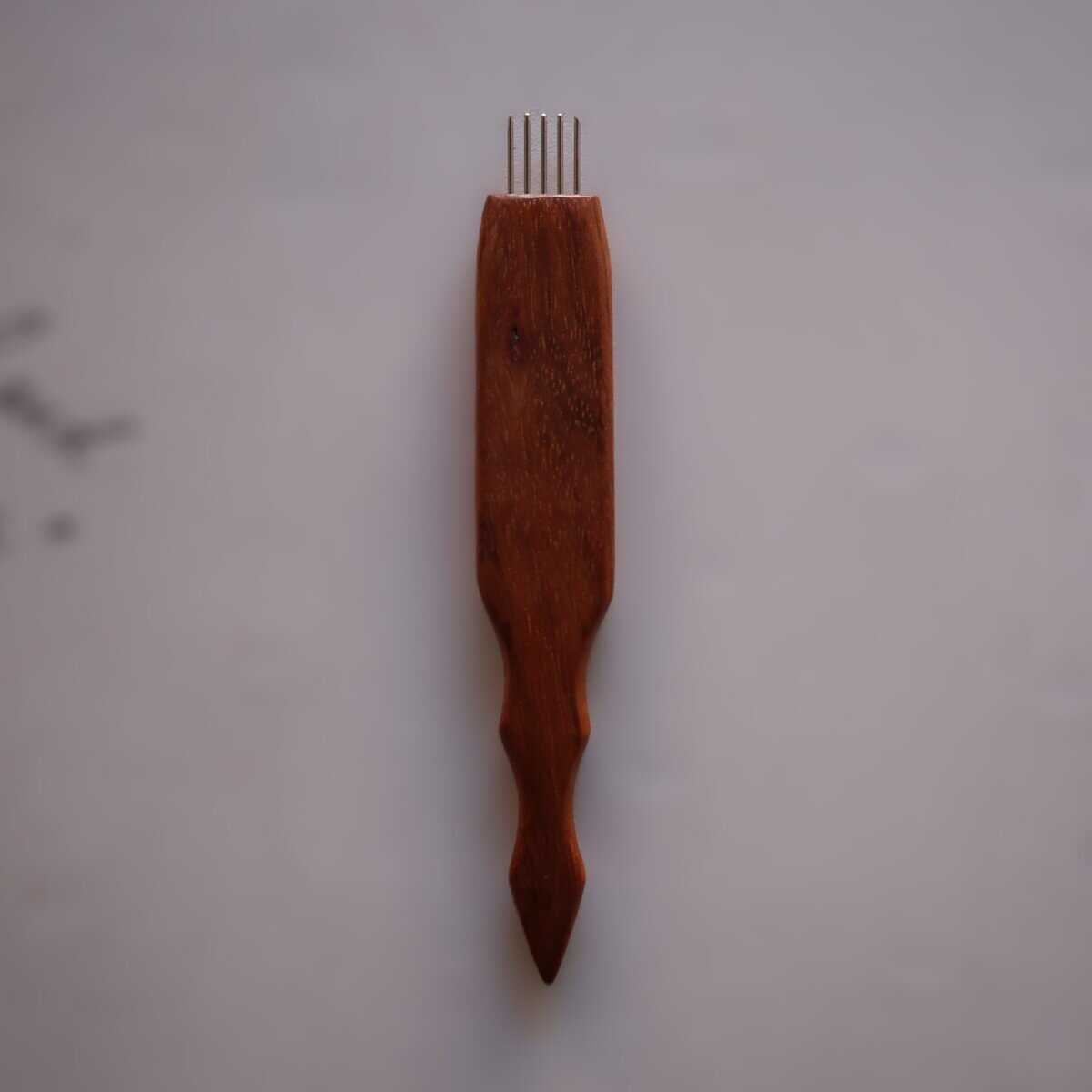 0007 Weaving Combs - Robertson Tsosie, Finishing, Jatoba, 8.05", 1", 0.25”, 1.7oz