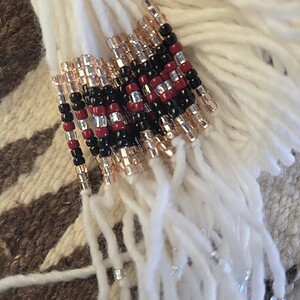 Rose gold, silver, black hair tie