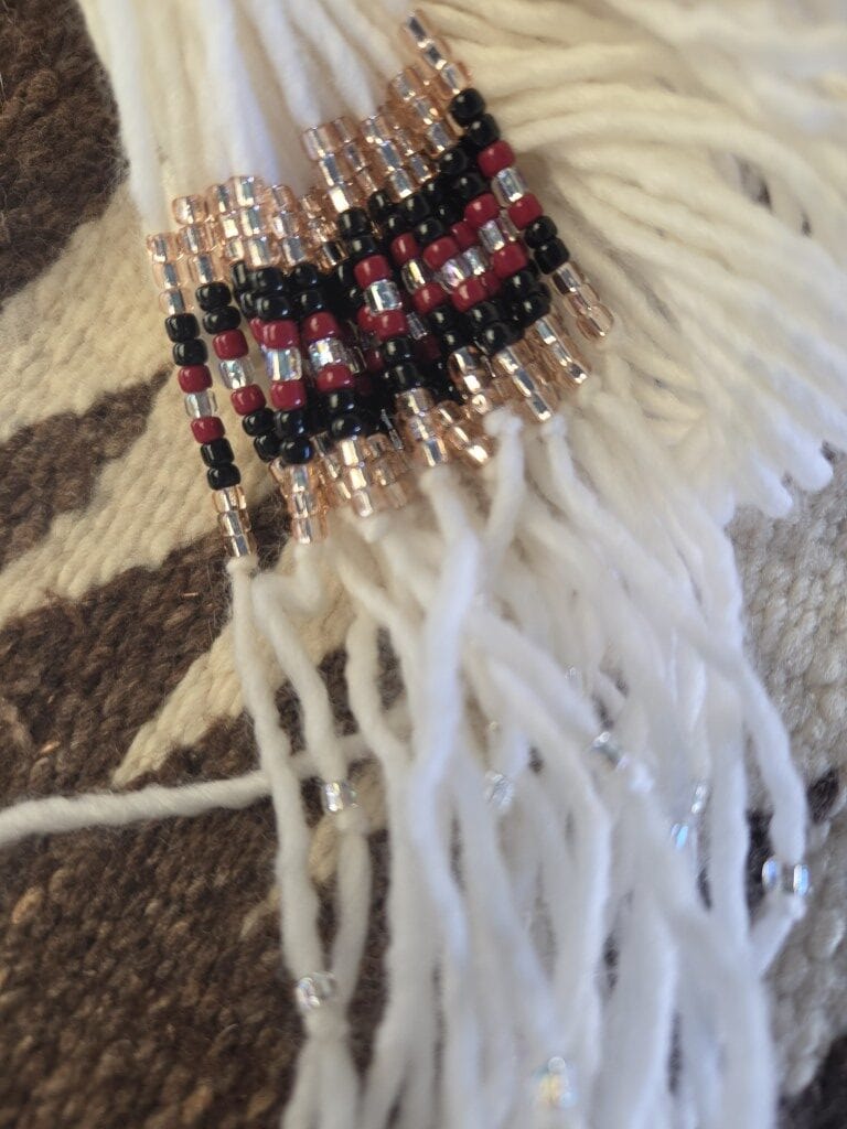 Rose gold, silver, black hair tie