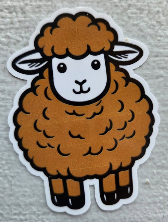 Brown Sheep Sticker by Johnnie Yazzie Brown Sheep Sticker by Johnnie Yazzie