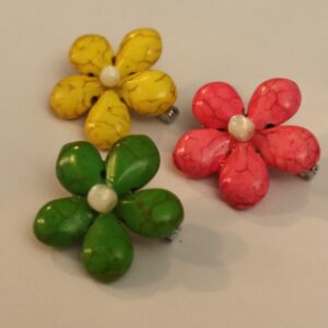 BeadedFlowers - Earrings-Necklace- Holly Coriz