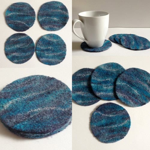 Wet Felted Coaster Wet Felted Coaster