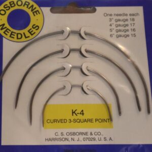 Osborne Needles - Diamond Point Curved Needle Pack of 4