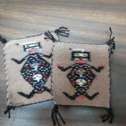 Father Sky Sand Painting Miniature Weaving By Lula Brown