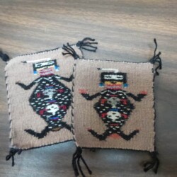 Father Sky Sand Painting Miniature Weaving By Lula Brown