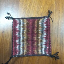 Miniature Raised Outline Miniature Weaving By Lula Brown
