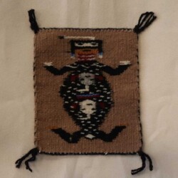 Sandpainting Father Sky Miniature Rug- Lula Brown