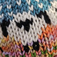Sheep Hat Based on Baa-ble by Donna Smith Knitted by Mary Walker