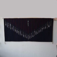 Blue Prayer Feather Chief Blanket Variant by Lena Tahe