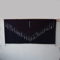 Blue Prayer Feather Chief Blanket Variant by Lena Tahe